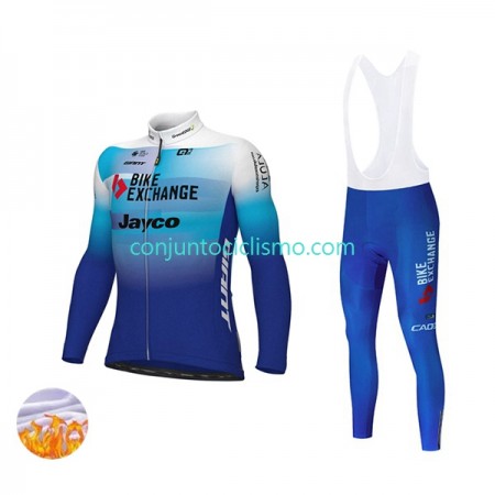 Culotte largo con tirantes Invierno Termico Team BikeExchange-Jayco 2022 N003